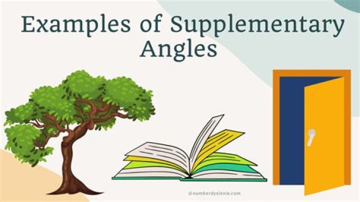 What are some examples of supplementary angles?