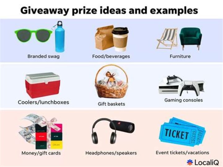 What are some good giveaway prizes?
