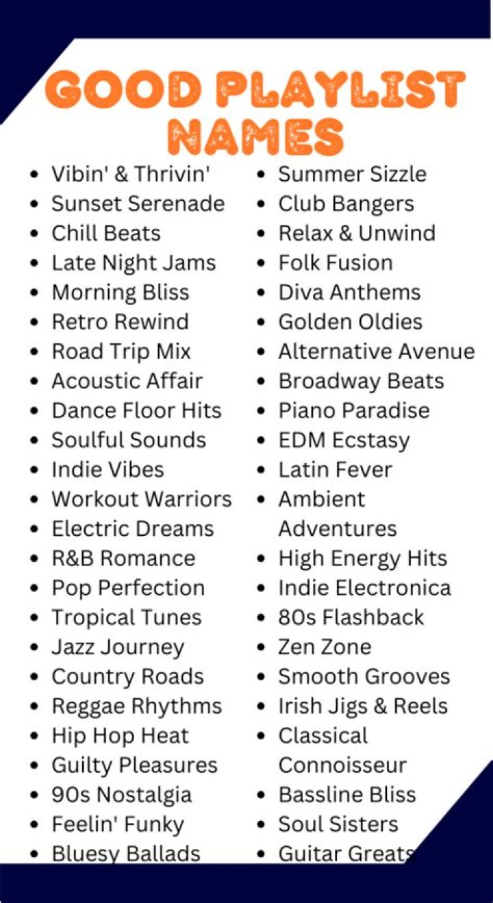 What are some good playlist ideas?