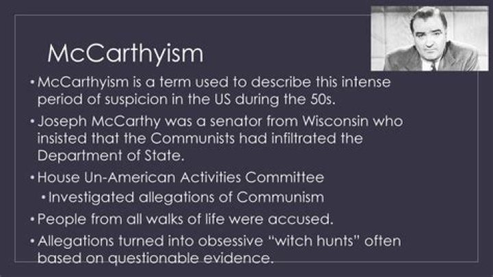 What are some similarities in The Crucible and McCarthyism?