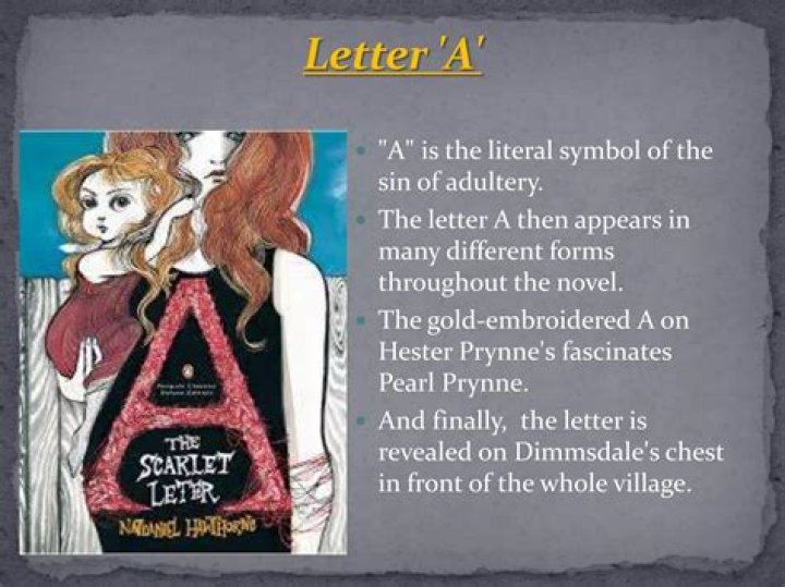 What are some symbols in The Scarlet Letter?