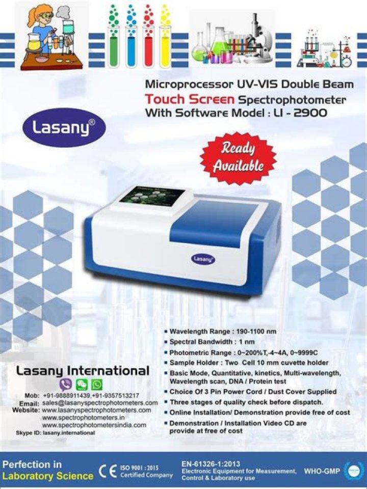 What are spectrophotometers used for?
