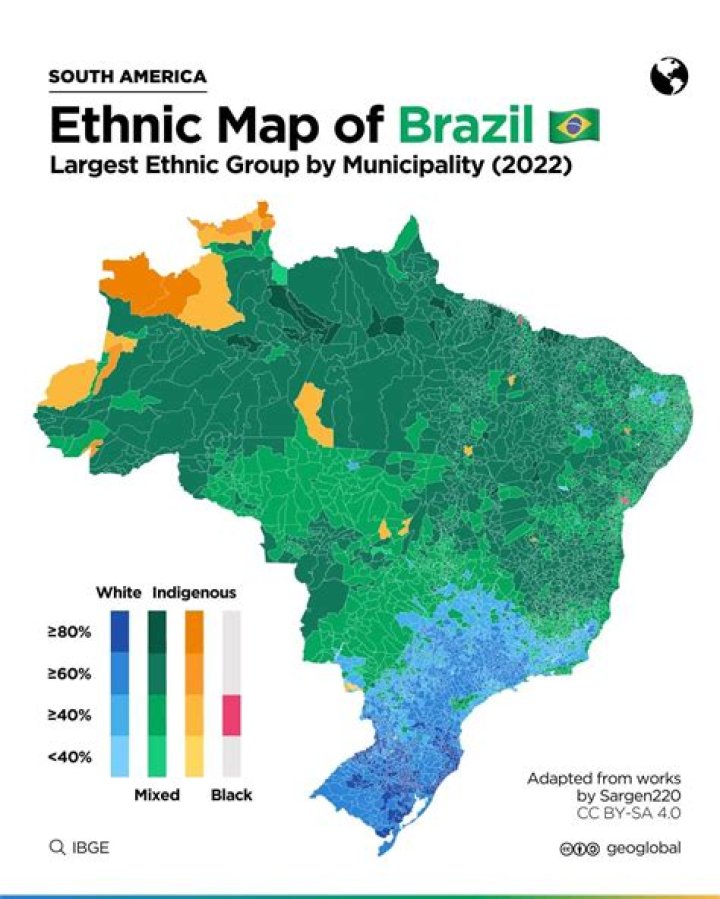 What are the 3 largest ethnic groups in Brazil?