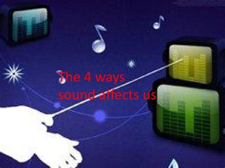 What are the 4 ways sound affects us?