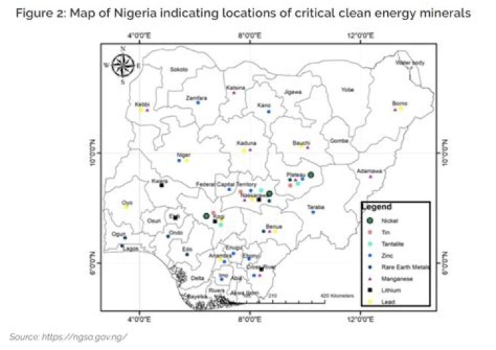 What are the 5 mineral resources in Nigeria?