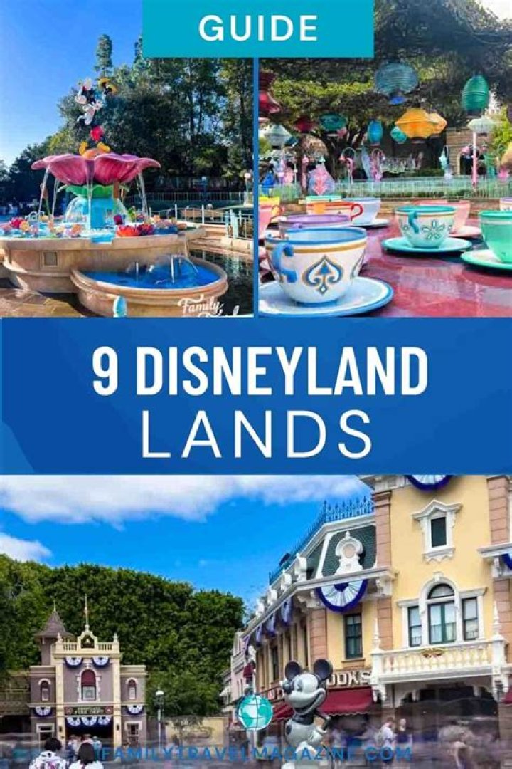 What are the 9 lands in Disneyland?