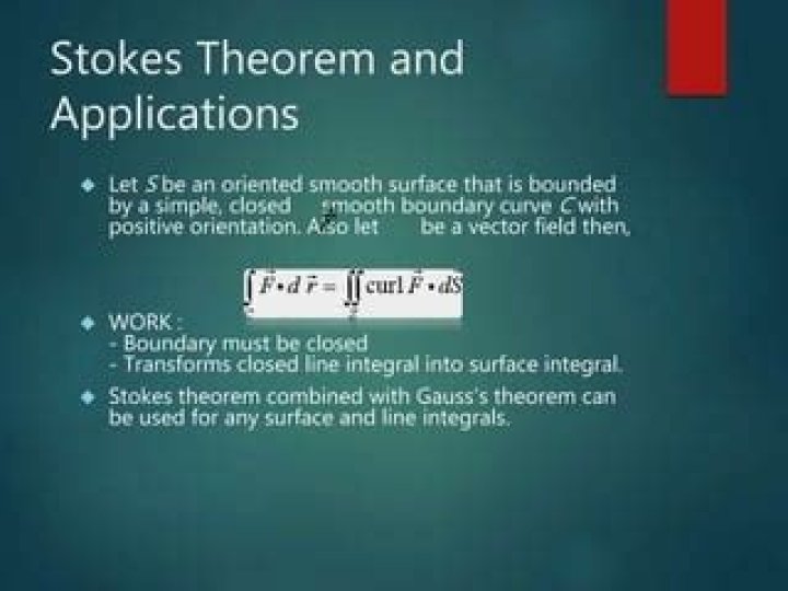 What are the applications of Stokes theorem?