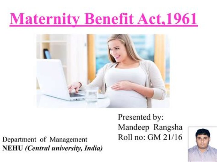 What are the benefits of Maternity Benefit Act 1961?