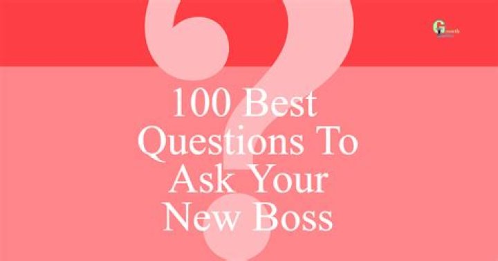 What are the best questions to ask your boss?
