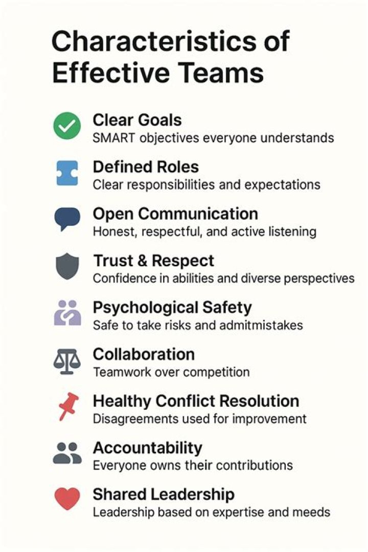 What are the characteristics of successful teams?