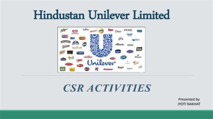 What are the CSR activities of Unilever?