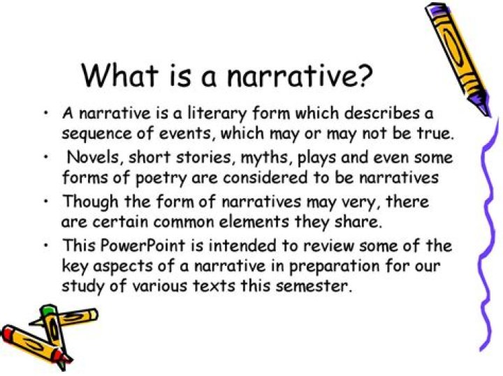 What are the different forms of narratives?