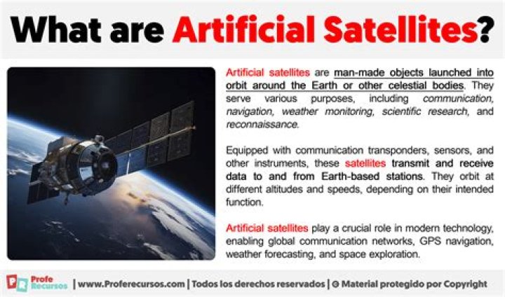 What are the example of artificial satellites?