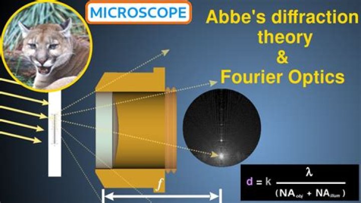 What are the experiments that Abbe used to prove his theory of image formation with respect to resolution of image detail in microscopy?
