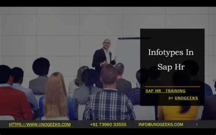 What are the HR infotypes in SAP?