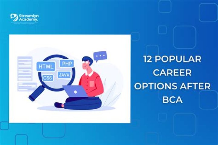 What are the job opportunities after BCA and MCA?