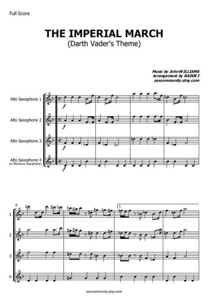 What are the main instruments in the Imperial March?