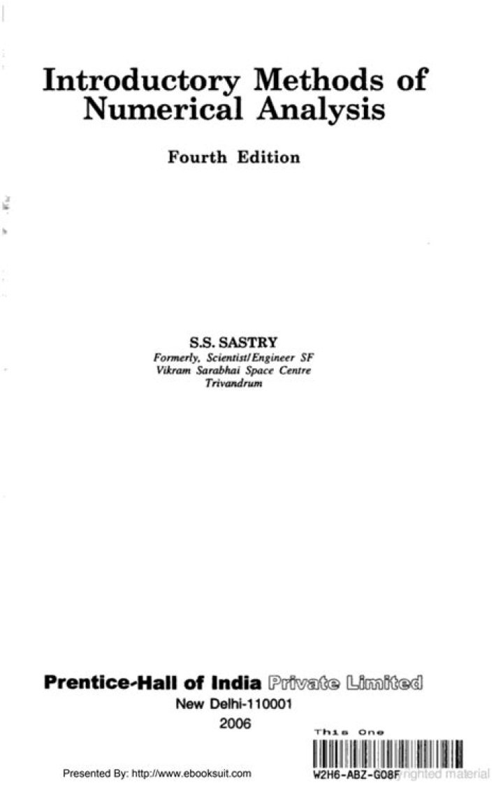 What are the methods of numerical analysis?
