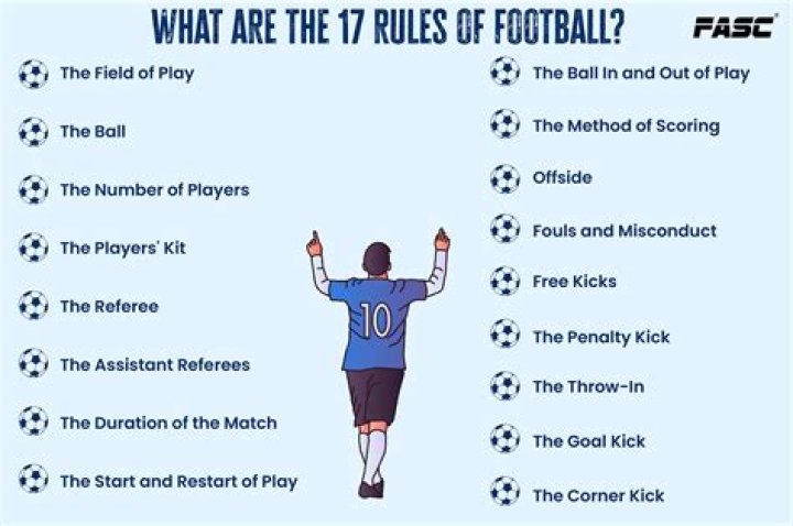 What are the most important rules in American football?