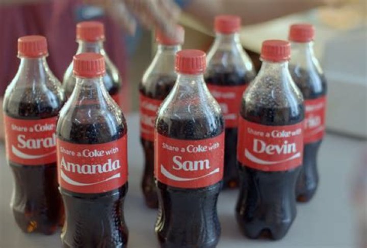 What are the names on Coke bottles?