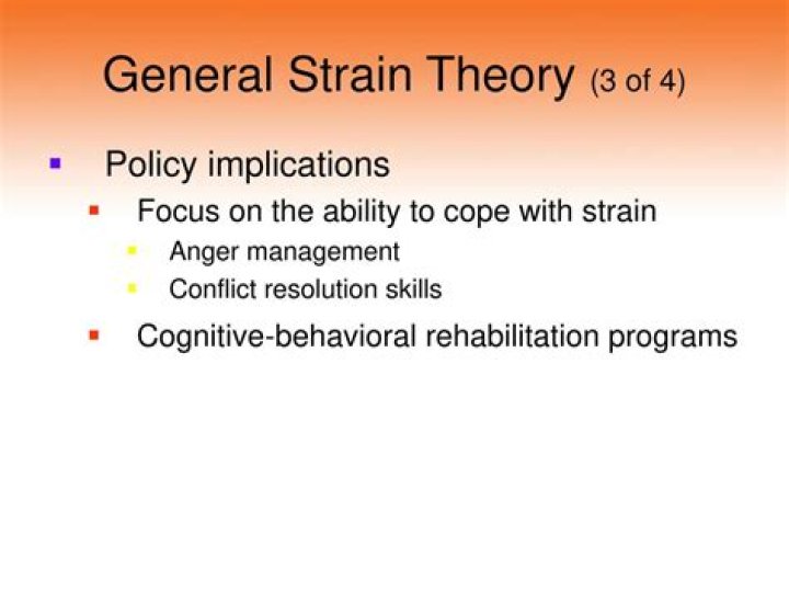 What are the policy implications of general strain theory?