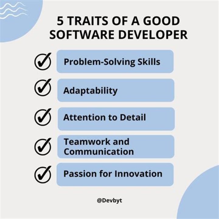 What are the qualities of a good software developer?