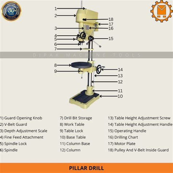 What are the safety rules for using a pillar drill?