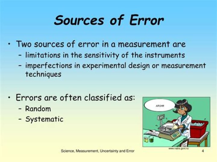 What are the sources of experimental error?