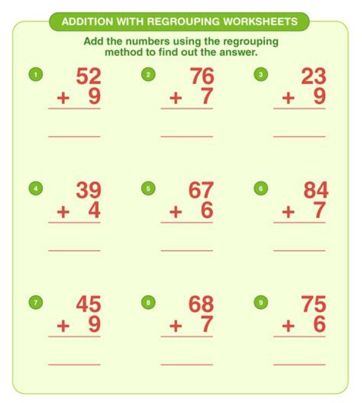 What are the steps in adding numbers with regrouping?