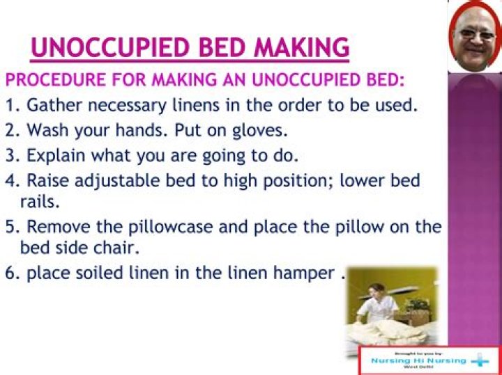 What are the things to prepare in making an unoccupied bed?