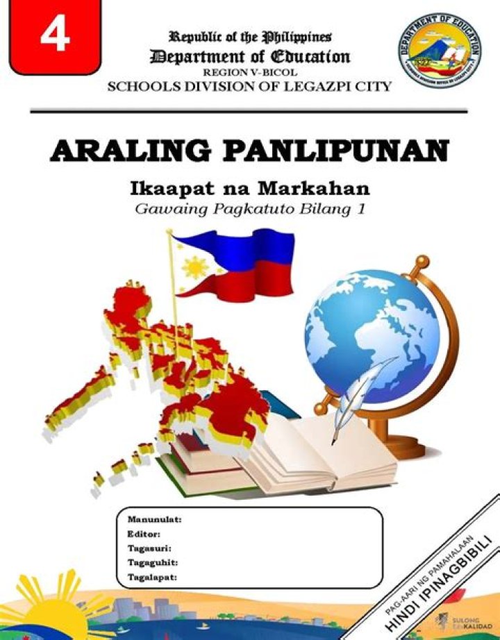 What are the topics in Araling Panlipunan?