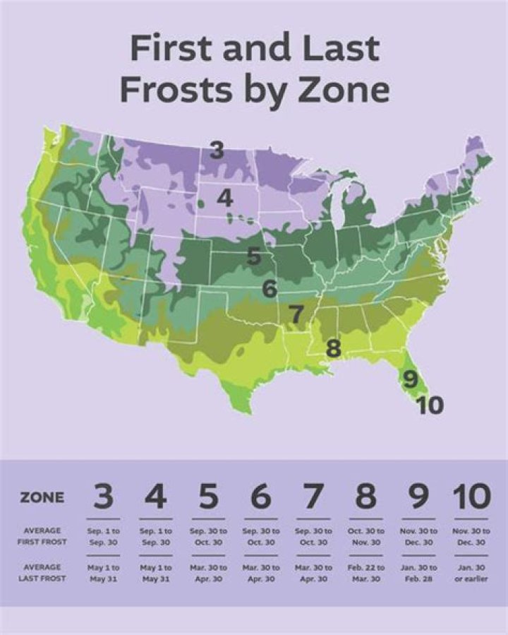 What are the US growing zones?