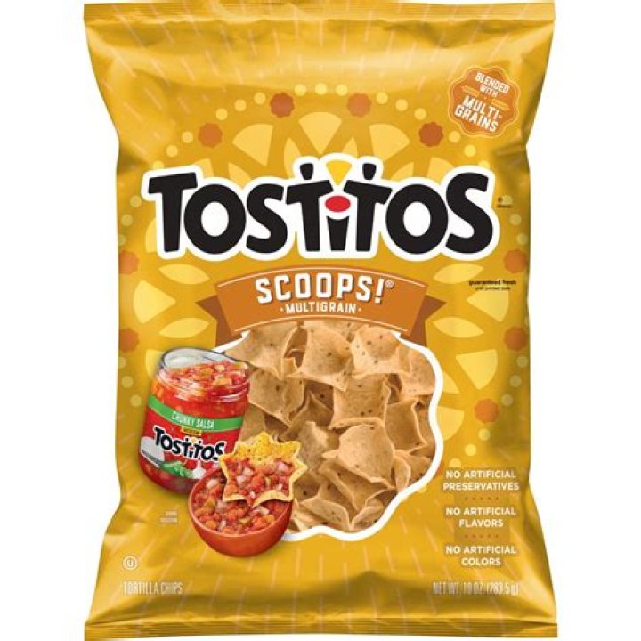 What are Tostitos Scoops made of?