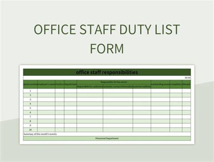 What are wait staff duties?