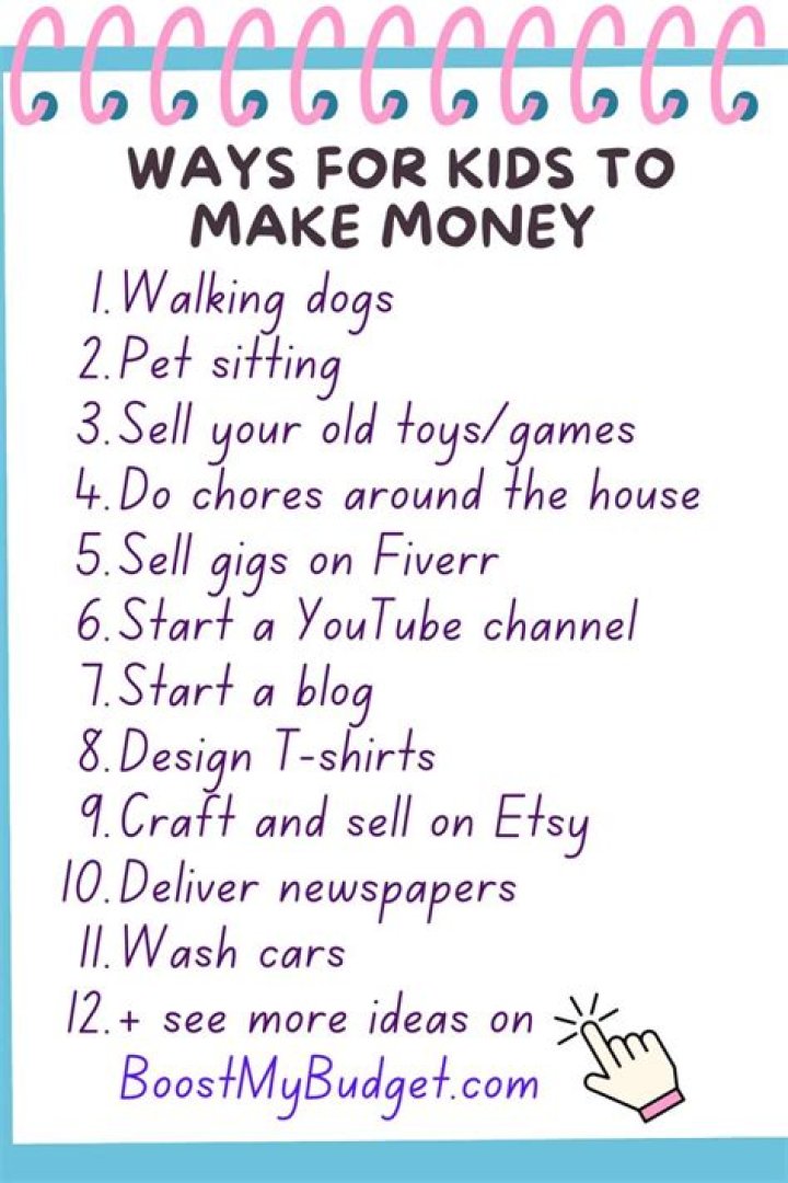 What are ways to make money as a kid?
