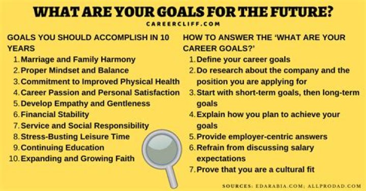 What are your future career plans answer?