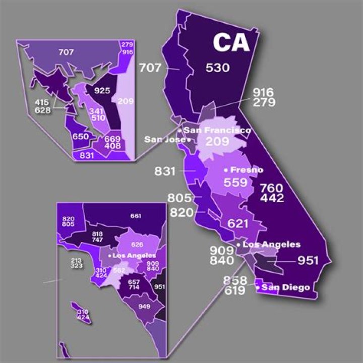What area code is 718 California?