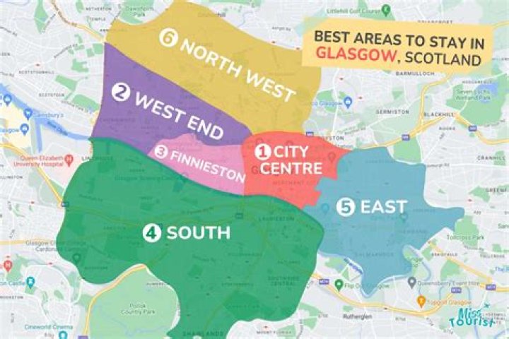What areas are east Glasgow?