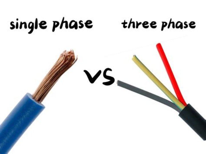 What cable is used for 3 phase?
