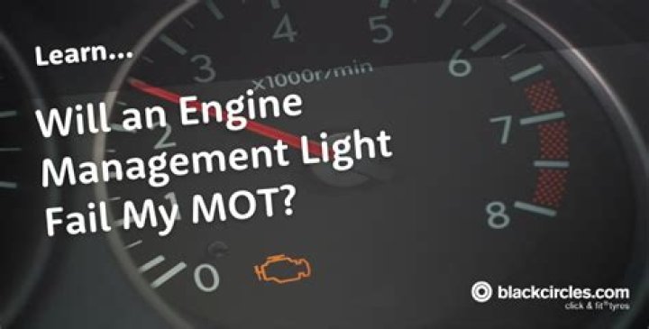 What can cause the engine management light to come on?