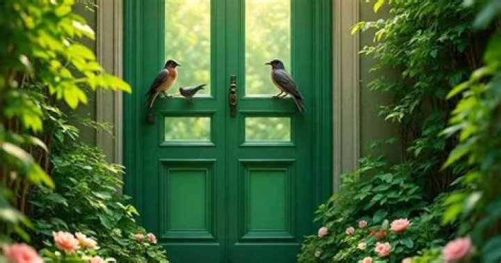 What can go through the green door?