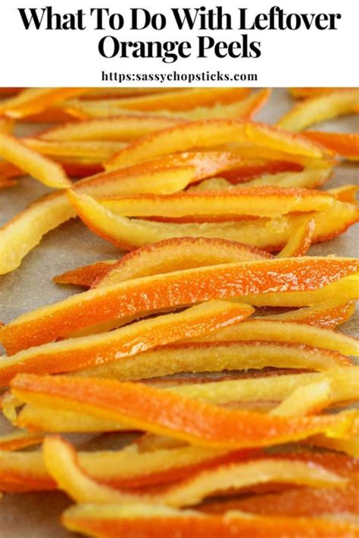 What can I do with leftover orange peel?