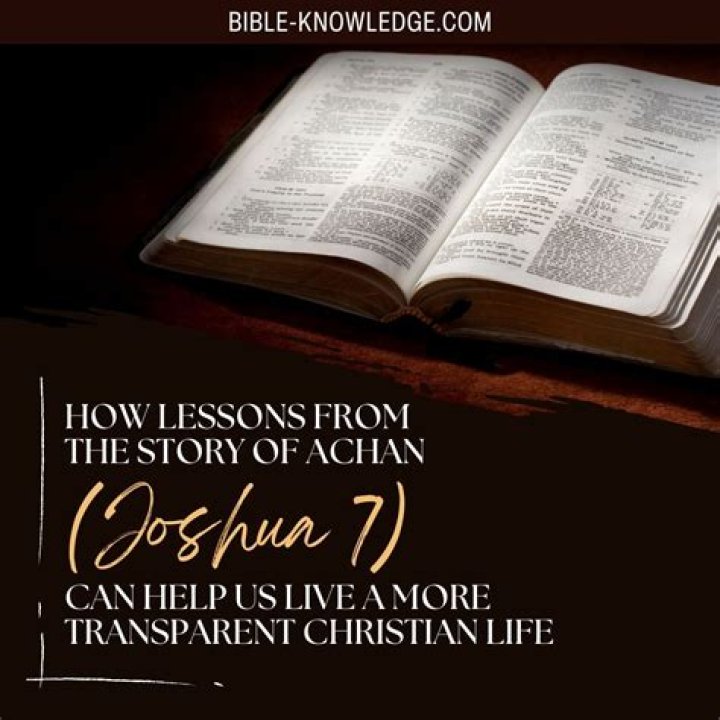 What can we learn from Achan in the Bible?