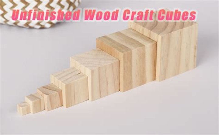 What can you do with wood craft cubes?