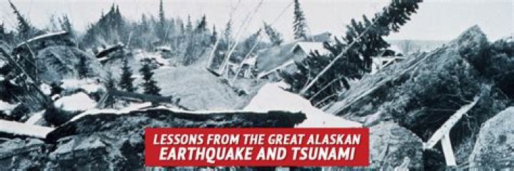 What caused the great Alaskan earthquake of 1964?