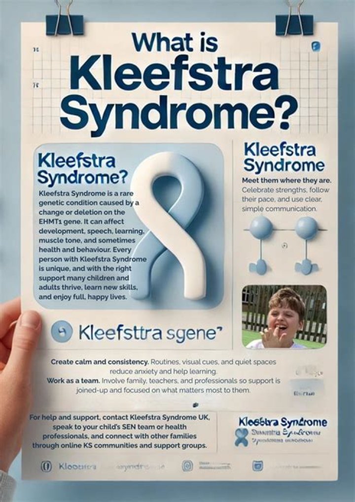 What causes Kleefstra syndrome?