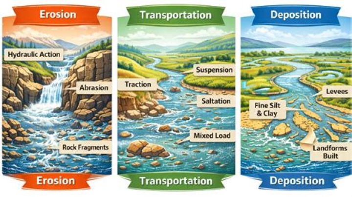 What causes of erosion and deposition on a shoreline?