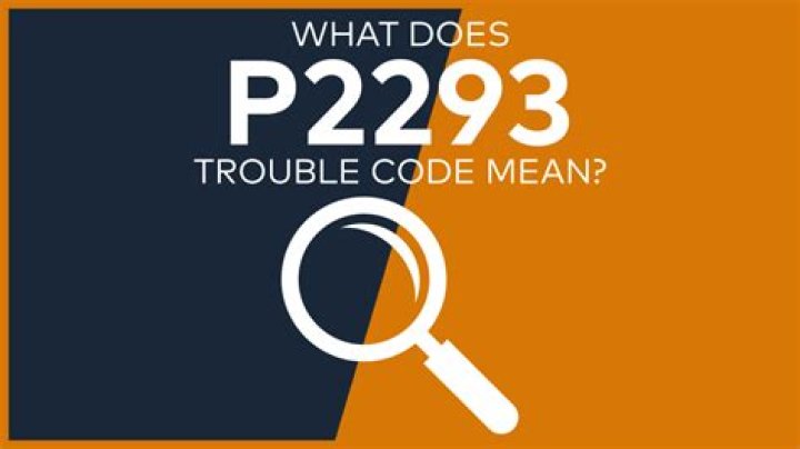 What causes P2293 code?