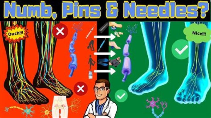 What causes pins and needles in right leg and foot?