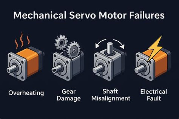 What causes servo motors to fail?